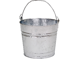 Behrens 1210 Round Galv Steel Utility Pail, 10 Qt