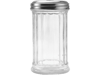 Glass Sugar Pourer With Chrome Top