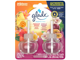 Glade PlugIns Hawaiian Breeze and Vanilla Passion Fruit Scented Oil Refill, 2 Pk
