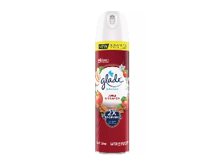 Glade 2X Fragrance Apple Cinnamon Air Freshener, 8 Oz