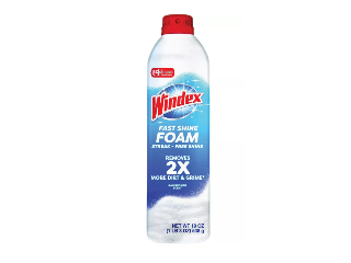 Windex Fast Shine Foam Glass Cleaner, 19 Oz