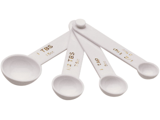 Set Of 4 Measuring Ladles - Plastic Forte