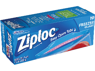 Ziploc Freezer Bags Quart  20 Pack