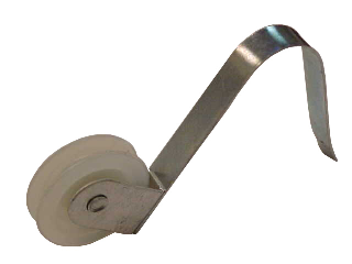 Wheel Spring "U" Shaped 1" Nylon Roller