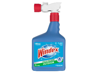 Windex Outdoor Glass Cleaner for Water Hose, 32 Oz
