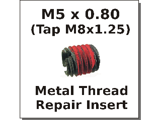 M5 x 0.80 Metal Thread Repair Insert