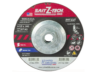 Z-Tech High Performance Cutting Wheel, 4-1/2 x .045 x 5/8-11 In Arbor