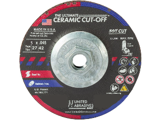 Ultimate Ceramic Cut Off Wheel, 5 In x 5/8-11 In