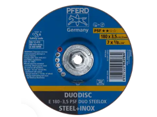 Pferd Combination Wheel Duodisc Steelox, 7 In x 1/8 In x 5/8-11 In Arbor
