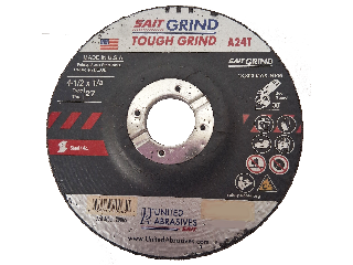 Sait Tough Grind Cutting Wheel, 4 1/2 In x 1/4 In x 5/8 - 11 In Arbor
