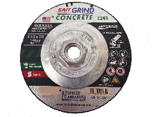 Sait Concrete Cutting Wheel, 4 1/2 In x 1/4 In x 5/8- 11 In Arbor