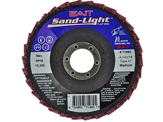 Sand-Light Medium Grade Flap Disc, 4-1/2 In