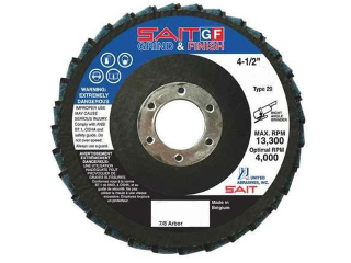 SAIT GF Grind & Finish Flap Disc, 4-1/2 In