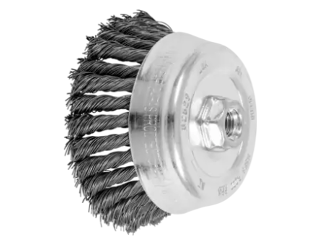 Carbon Steel Knot Wire Cup Brush, 5 In