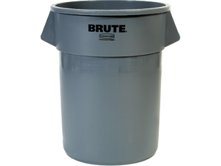 Commercial Trash Can 55 Gallon, Gray