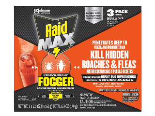 Raid Max Concentrated Deep Reach Fogger, 3 Pk