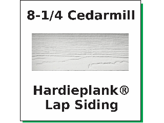 Hardieplank Fiber Cement Lap Siding 8-1/4 x 12 Ft Cedarmill
