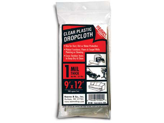 Plastic Drop Cloth .5 Mil 9 Ft x 12 Ft