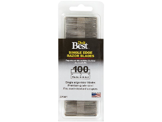 Single Edge Steel Razor Blades .009 In, 100 Pack