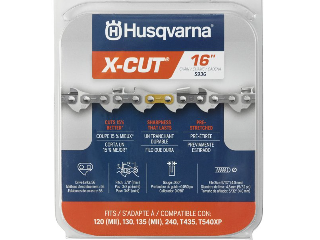 Replacement Saw Chain X-Cut S93G, 16 In