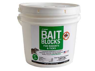 Bait Blocks for Rodents and Ticks, 4 Lb Pail
