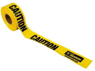 Barrier Tape 3 In x 500 Ft Yellow: Caution