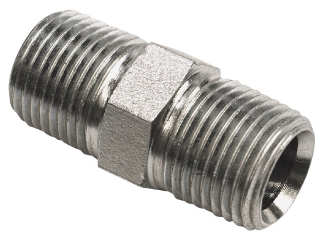 Straight Hydraulic Hose Adapter, 1/2 In MPT x 1/2 In MPT
