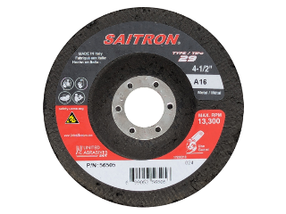 Aluminum Oxide Grinding Wheel Type 29, 4-1/2 In, 7/8 In Arbor