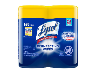 Lysol Lemon and Lime Blossom Disinfecting Wipes, 160 Ct