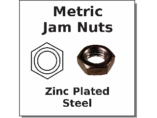 Metric Hex Jam Nut (Sizes)