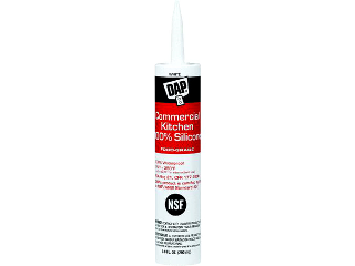 Commercial Kitchen Food Grade Silicone Sealant Clear, 9.8 Oz