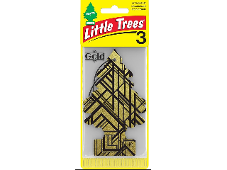 Little Trees Freshener Gold Scent, 3 Pk