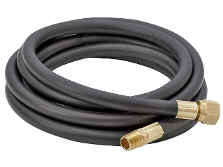 High Pressure 1/4 MIP X 3/8 Fl LP Gas Hose, 8 Ft