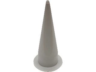Newborn Gray Plastic Cone Applicator Tool Tip, 20 Pk
