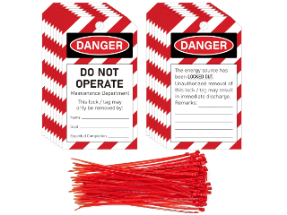 Lockout Do not Operate Tag, 50 Ct