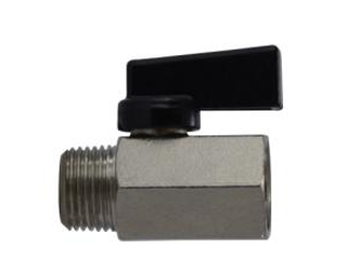 Chrome Ball Valve MPT x FPT, 1/8 In