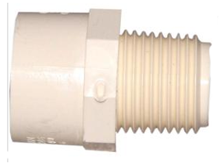 CPVC Combination Adapter, 1/2 In Mip x 3/4 In Slip