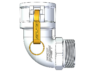 Aluminum 90 Degree Elbow Female Coupler x Male NPT, 2 In