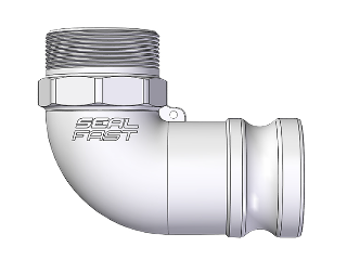 Aluminum 90 Degree Elbow Male Adapter x Male NPT, 2 In