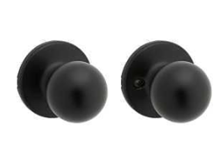 Polo Hall and Closet Passage Knob, Matte Black