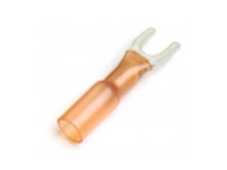 Red Heat Shrinkable Spade 22-18 Gauge #6, 15 Pk