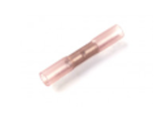 Red Heat Shrinkable Butt Connector 22-18 Gauge, 15 Pk