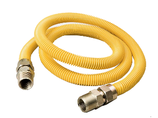 Stainless Steel Gas Connector, 1/2 In MPT X 1/2 In MPT