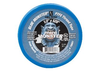 Blue Monster Thread Seal Tape, 1/2 In x 520 In