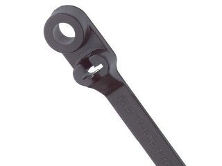 24 In Extra Heavy Duty Cable Tie, UV Black 25 Pack