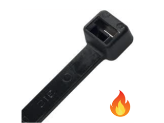 Heat Stabilized Black Nylon Cable Tie 14 In, 100 Pk