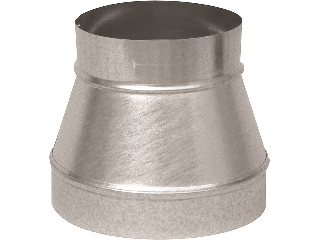 Galvanized Stove Pipe Reducer, 6 In x 4 In
