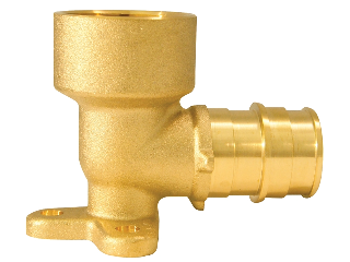 PEX-A Brass Reducing Drop Ear Elbow, 3/4 x 1/2 in,FNPT