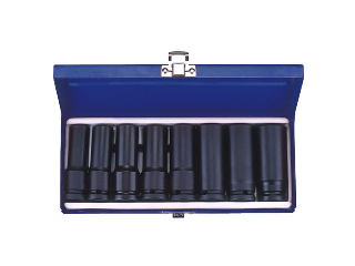 Deep Impact Metric Socket Set 1/2" Drive, 8 Piece