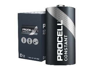 Procell Industrial Alkaline Size D, 12 Pack